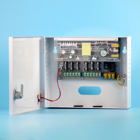 DC12V 5A 6Channel Camera Power Supply
